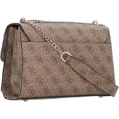 GUESS Olkalaukku 'CALISTA CONVERTIBLE XBODY FLAP' ruskea / tummanruskea