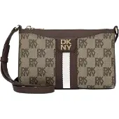 DKNY Nuri Crossbody-laukku Nahka 22 cm Ruskea