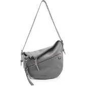Fredsbruder My Forever Friend Crossbody-laukku Nahka 31 cm Harmaa