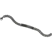 Lykken Strong teräslaattaranneketju 10 mm gun metal-21