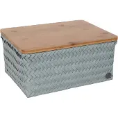 Handed By - Top Fit Säilytyskori kannella 31x23x15 cm Eucalyptus