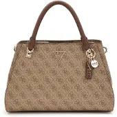 GUESS Käsilaukku 'NOELLE II LUXURY SATCHEL' ruskea / cappuccino
