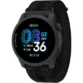 Coros Watch Pace 4 urheilukello, musta nailonrannekkeella
