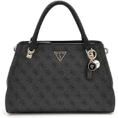 GUESS Käsilaukku 'NOELLE II LUXURY SATCHEL' tummanruskea / grafiitti