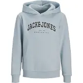 Jack & Jones Jjecaleb Varsity Sweat Hood Noos Jnr - Blue - 176