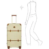 Bric's Bellagio 4-pyöräinen vetolaukku 80 cm Beige