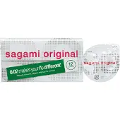 Sagami Original 0,02 - kondomi - 55 mm (12 kpl)