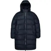 Rains Unisex Alta Long Puffer Jacket Navy XL