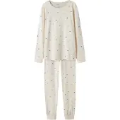 Name it Nkfnightset Peyote Hearts Noos - Cream - 86-92
