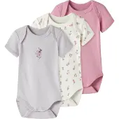 Name it Nbfbody 3P Ss Flower Noos - Pink - 92