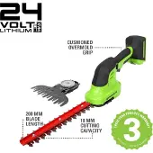 Greenworks G24SHTK2 20 cm cordless shears