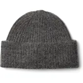 Selected Slwlulu Wool Blend Knit Beanie Noos - Grey - ONE SIZE