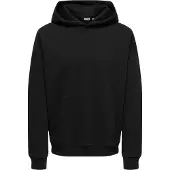 Only & Sons Onsceres Ovz Ls Hoodie Sweat Noos - Black - M