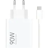 Xiaomi 90W matkalaturi USB-C-kaapelilla - Valkoinen
