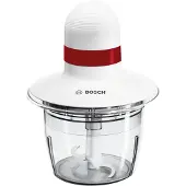Bosch MMRP1000 -teholeikkuri, 0,8 L, 400 W, punainen, läpinäkyvä, valkoinen