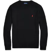 Ralph Lauren Cotton Crewneck Sweater - Black - XL