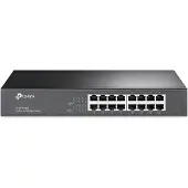 TP-LINK TL-SF1016DS - 16-porttinen hallitsematon Fast Ethernet -kytkin, musta