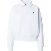 Ralph Lauren Fleece Quarter-Zip - White - XL