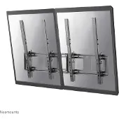 NeoMounts FLAT SCREEN WALL MOUNT FOR MENU BOARD - 2 SCREENS - PORTRAIT 2 SCREENS BLACK (NS-WMB200PBLACK)