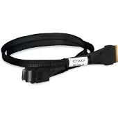 Icy Dock SlimSAS 8i SF-8654 - 2x OCuLink 4i SFF-8611 -kaapeli, 0,5m, musta