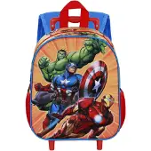 KARACTERMANIA Marvel The Avengers Attack 3d 34x26x13 Cm 12l Rullalaukku