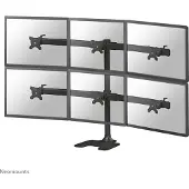 NeoMounts 10-27" x6 Monitor Desk Mount, näyttövarsi/jalusta pöydälle kuudelle näytölle, musta