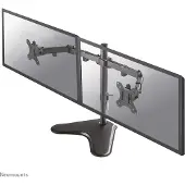 NeoMounts 10-32" x2 Monitor Desk Mount, pöytäjalusta kahdelle näytölle, musta