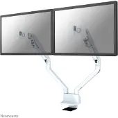 NeoMounts FLAT SCREEN DESK MOUNT (CLAMP/GROMMET) 2 SCREENS WHITE (FPMA-D750DWHITE2)