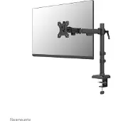 NeoMounts nero single flat screen desk mount (phone holder+quick-fix clamp/grommet) 1 screen black
