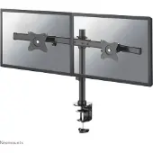 NeoMounts 10-27" x2 Monitor Desk Mount, näyttövarsi pöydälle kahdelle näytölle, musta