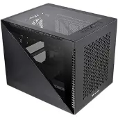 Thermaltake Divider 200 TG Air Micro -micro-ATX-kotelo ikkunalla, RGB-valaistuksella, musta