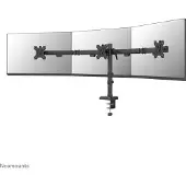 NeoMounts DS60-600BL3 NERO monitorivarsi kolmelle 10-27" näytöille, musta