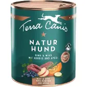 Terra canis 12x800g Naturhund kanaa & kania bataatin & päärynän kera