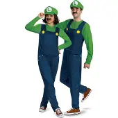 Disguise Miesten Klassinen Ja Ylellinen Nintendo Super Mario Luigi -asu