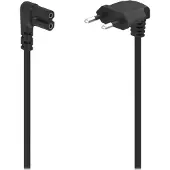 Hama Power Cable Angled Euro Plug Black 3.0m