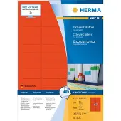 Herma Coloured labels A4 45.7 x 21.2 mm Punainen permanent adhesion