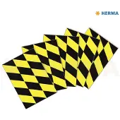 Herma 12920, Musta, Keltainen, Suorakulmio, Irroitettava, Matta, 3 kpl, 5 arkkia