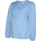 Mamalicious Mllifina L/S Wo Top - Blue - M