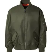 Levi's for man. 005AL-0001 Green MA1 Bomber Jacket (XL), Casual, Polyamide