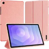 DUX Samsung Galaxy Tab A11+ Domo Tri-Fold Smart Lompakkokotelo - Pinkki