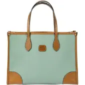 Bric's Firenze Shopperit S 35 cm Kannettavan tietokoneen taskun syvyys Vihreä