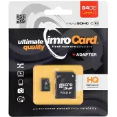 IMRO microSDHC-muistikortti SD-sovittimella - 16 Gt