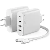 Alogic Rapid Power 4-Port 100W GaN verkkovirtalaturi +2m USB-C kaapeli