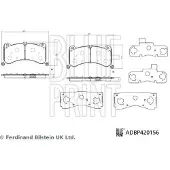 Blue Print Jarrupalasarja (4kpl), levyjarru ADBP420156