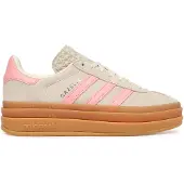 Adidas Originals Tennarit 'Gazelle Bold' kivenharmaa / roosa