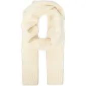 Coach Embossed Knit Muffler - White - ONE SIZE