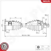 ESEN SKV Vetoakseli 40SKV165