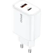 24hShop BWOO-pikalaturi 36 W, jossa on 1 × USB-C ja 1 × USB-A