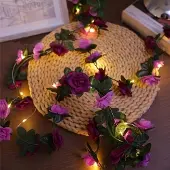 Hobby Hall LED Kukka Kaaren Valot, Violetinė