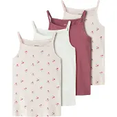 Name it Nkfstrap Top 4P Aop Noos - Pink - 146-152